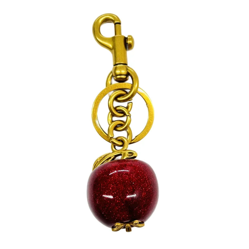Red Cherry Pendant Keychain