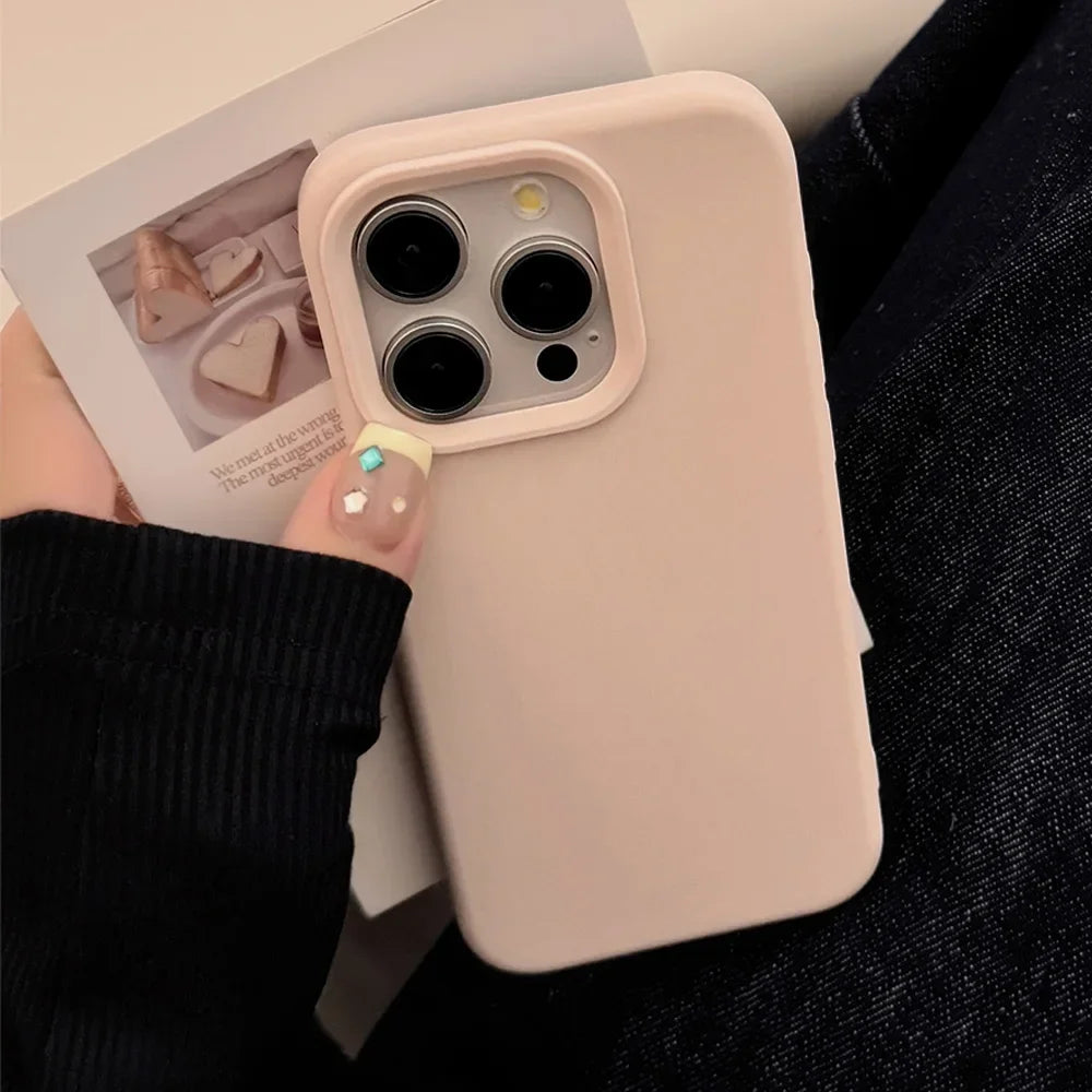 Silicone Solid Color iPhone Case