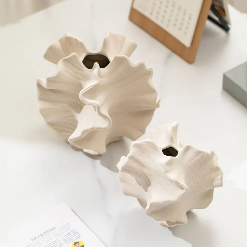 Ceramic Shell Vase