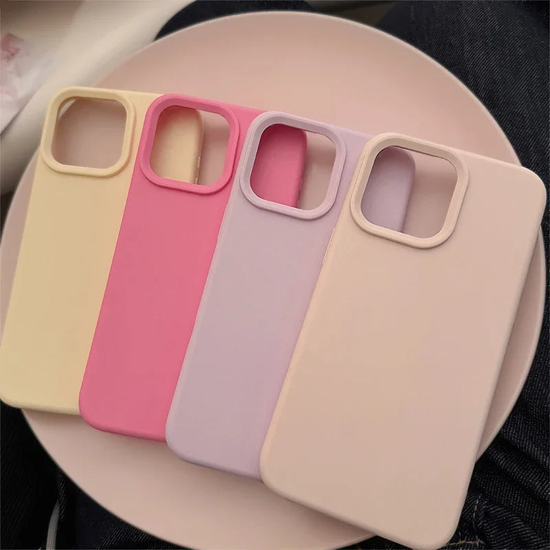 Silicone Solid Color iPhone Case