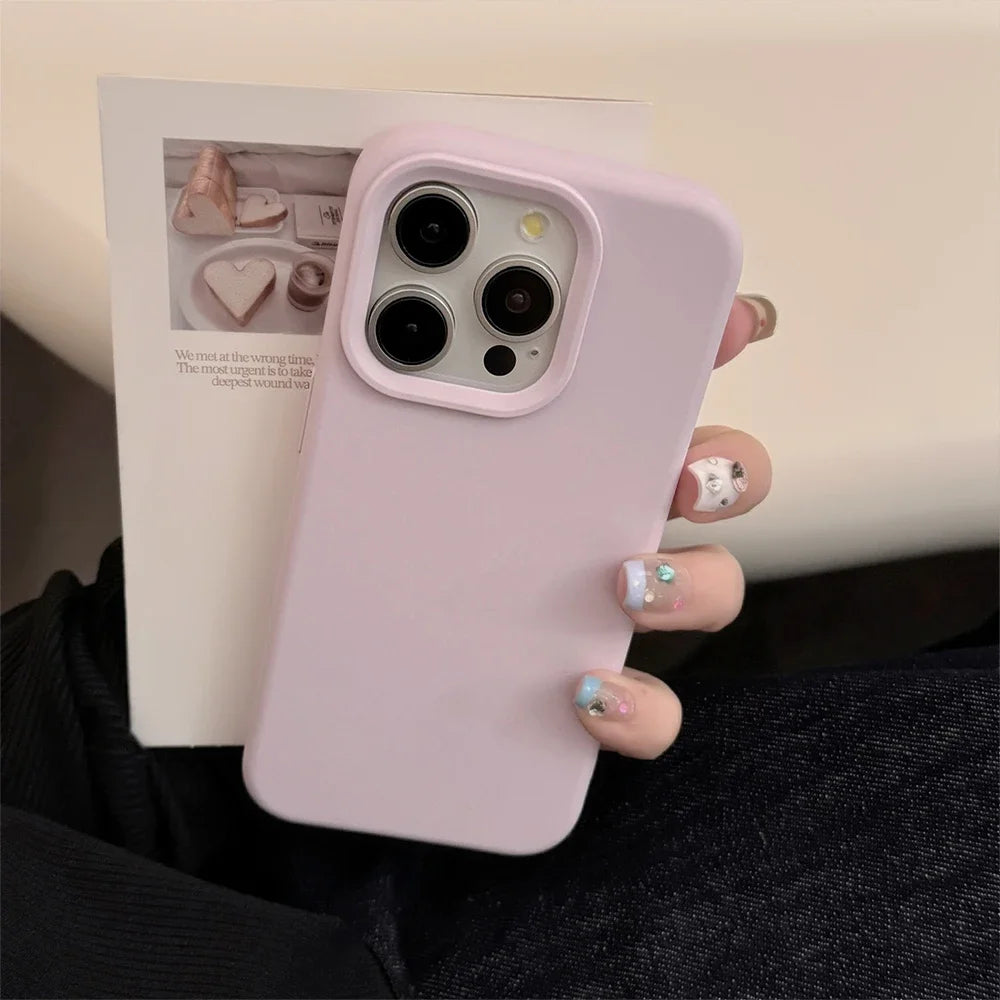 Silicone Solid Color iPhone Case