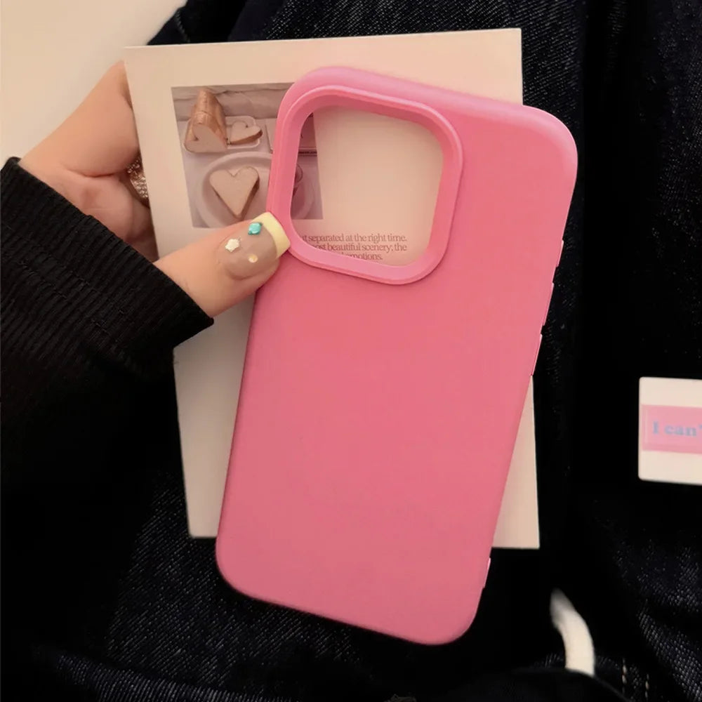 Silicone Solid Color iPhone Case