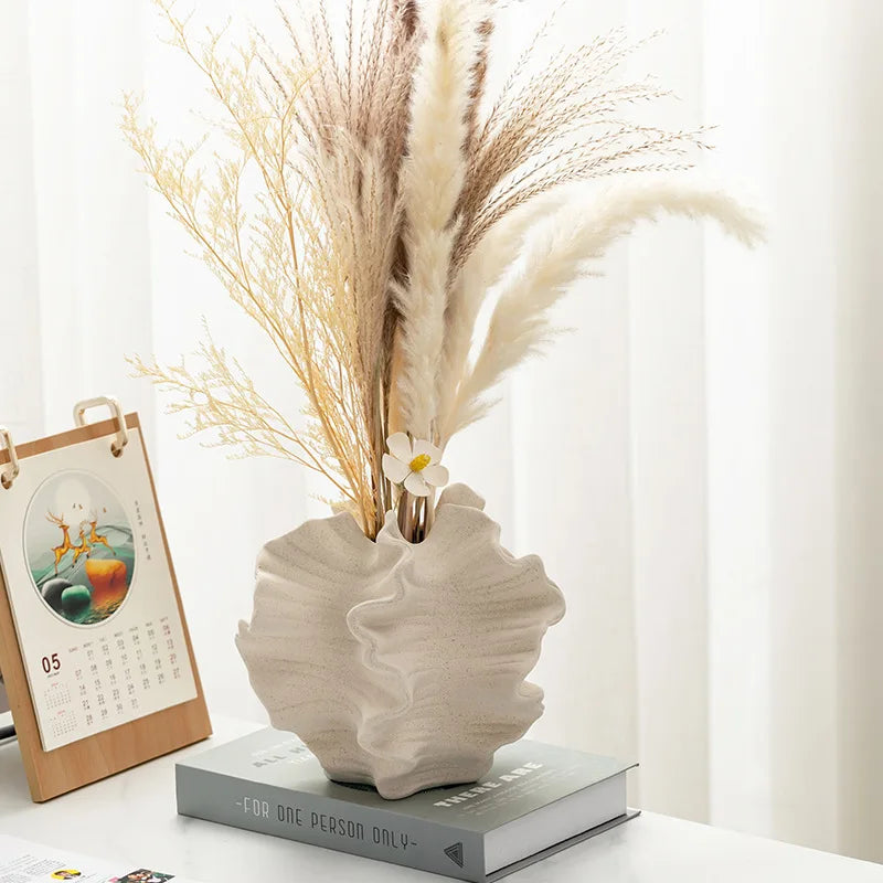 Ceramic Shell Vase