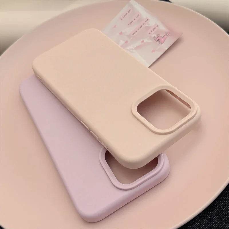 Silicone Solid Color iPhone Case