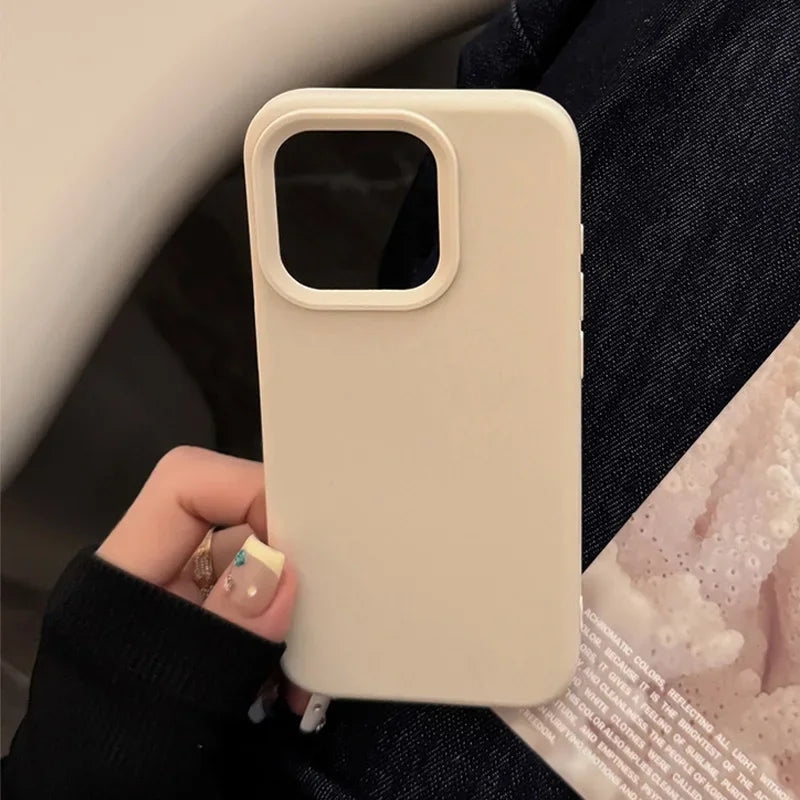 Silicone Solid Color iPhone Case