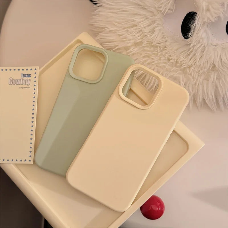 Silicone Solid Color iPhone Case