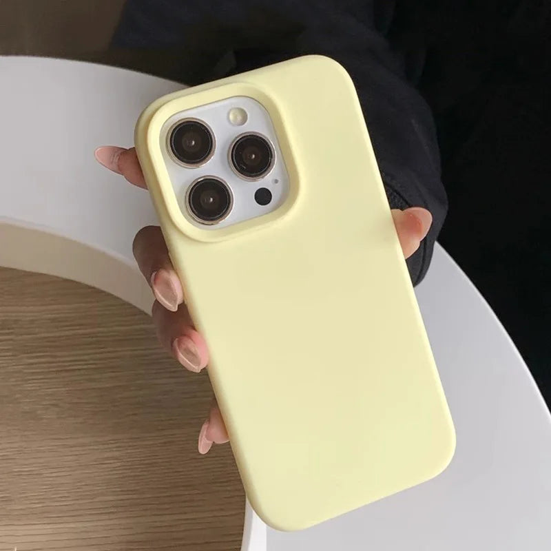 Silicone Solid Color iPhone Case