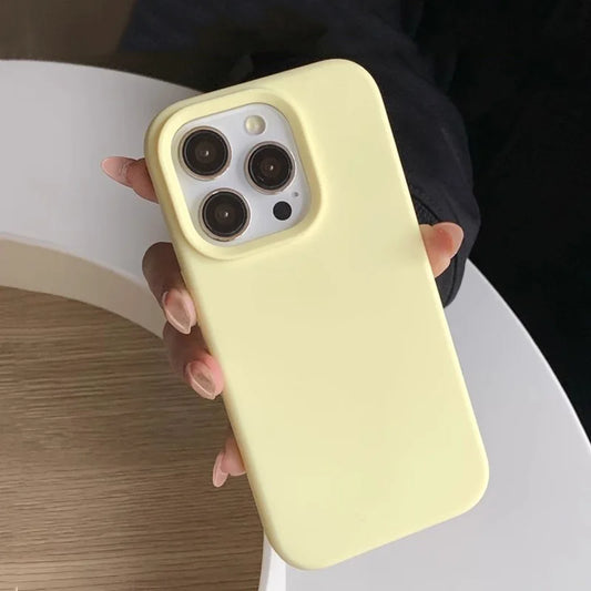 Silicone Solid Color iPhone Case